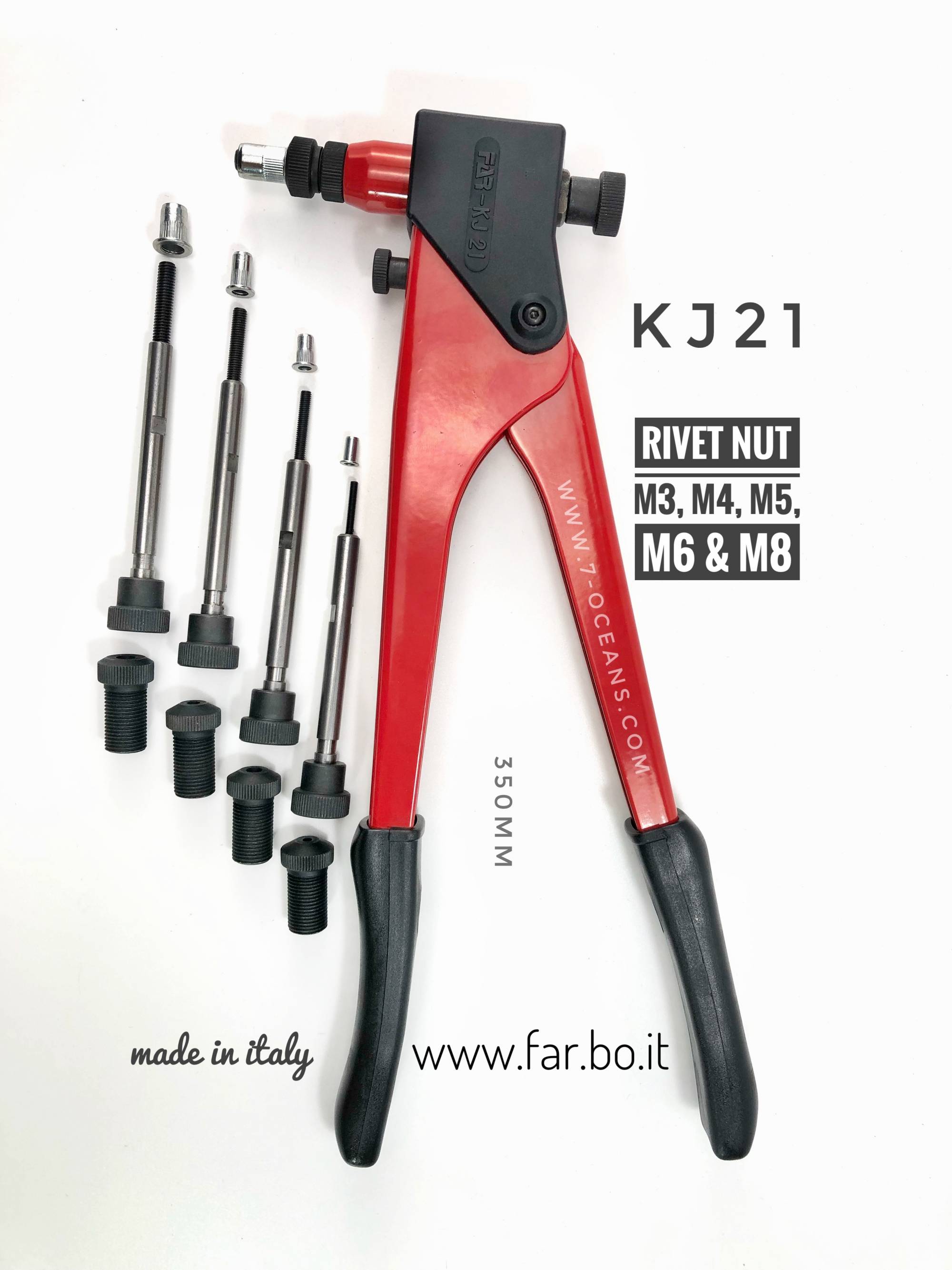 Rivet nut setting tool KJ21