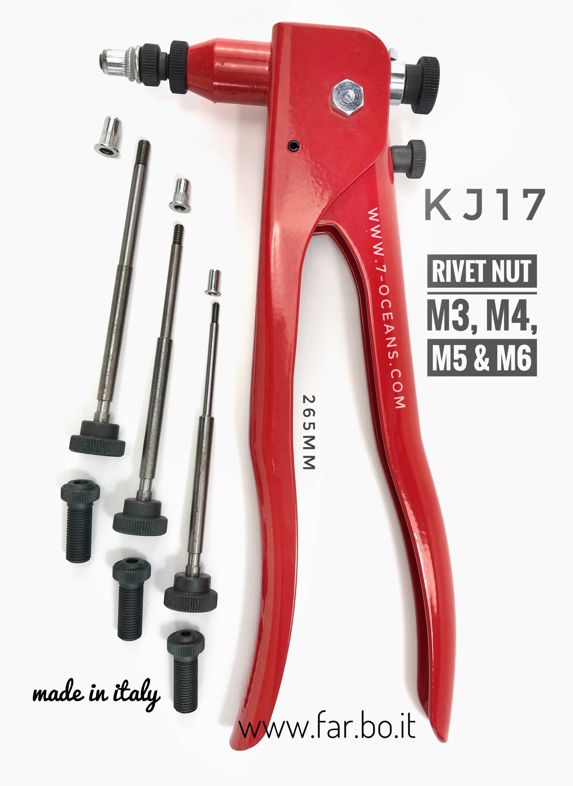 Rivet nut setting tool KJ17